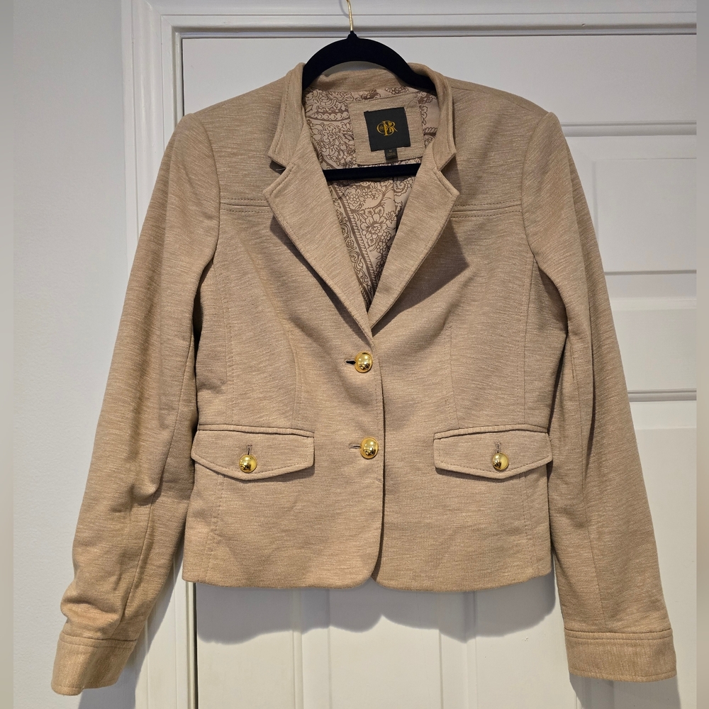 Banana Republic Tan Size M  Gold Button Short Jacket